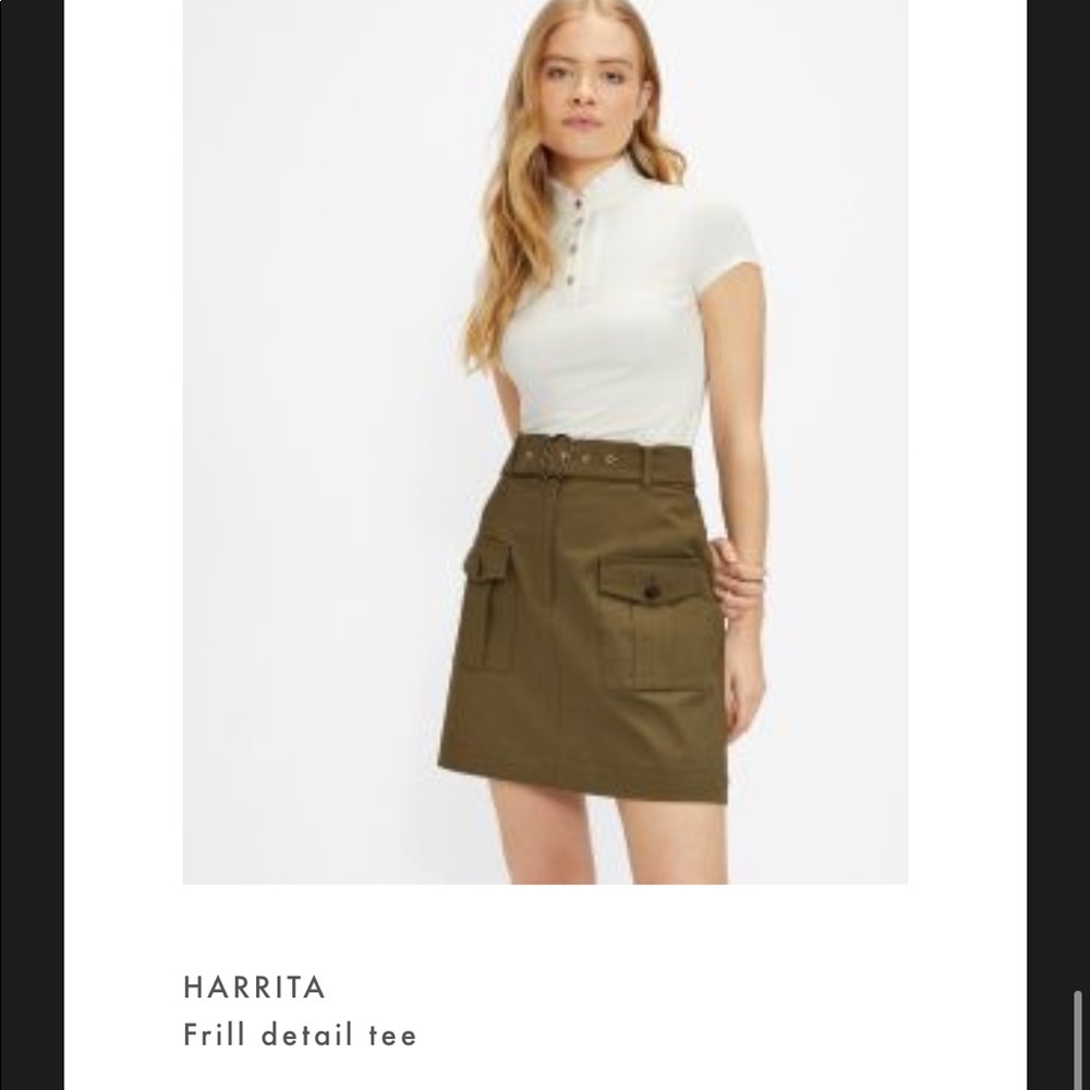 Ted Baker London | White Frill Detail Top